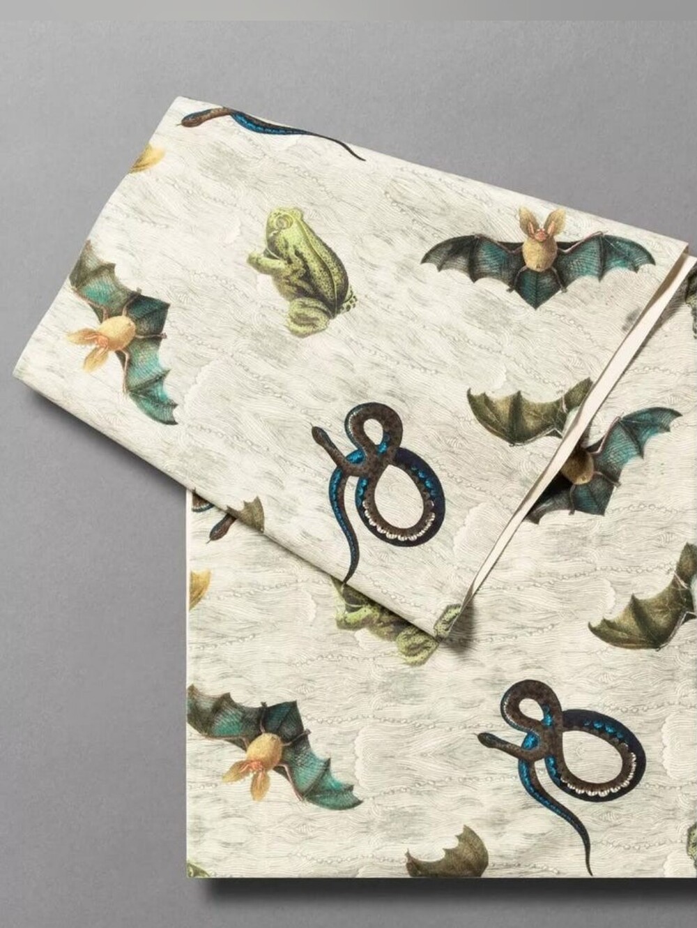 NWT John Derian for Target Creepy Crawly Table Runner 20x90 🕷️🐍🦇 Halloween